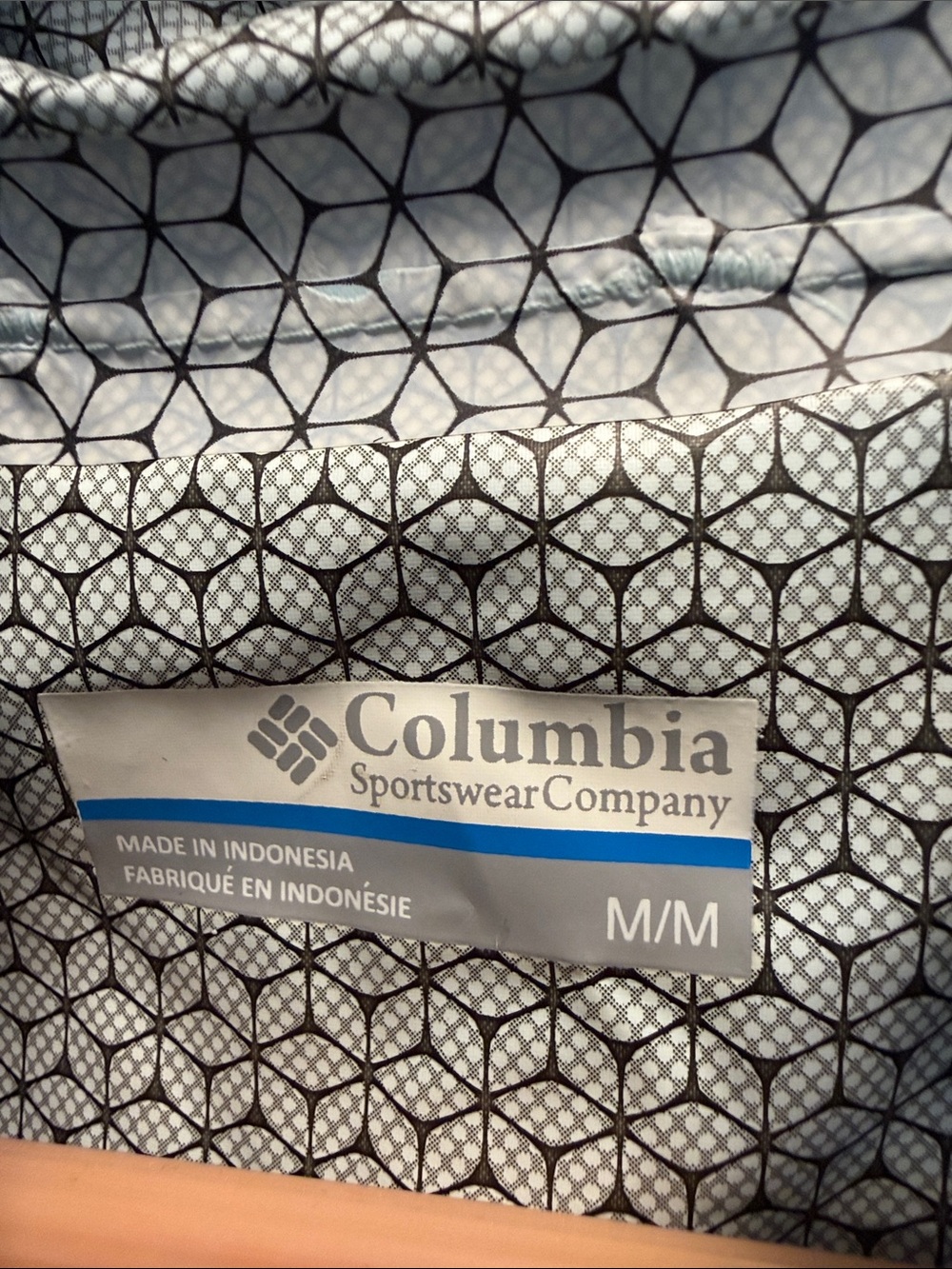 Columbia Bright Teal Hooded Rain Shell Medium - Picture 2 of 6